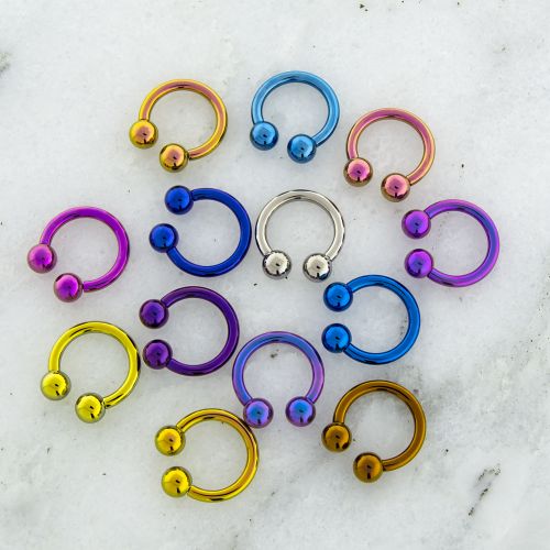 10G ASTM F136 TITANIUM CIRCULAR BARBELL WITH PERFECT CURVE