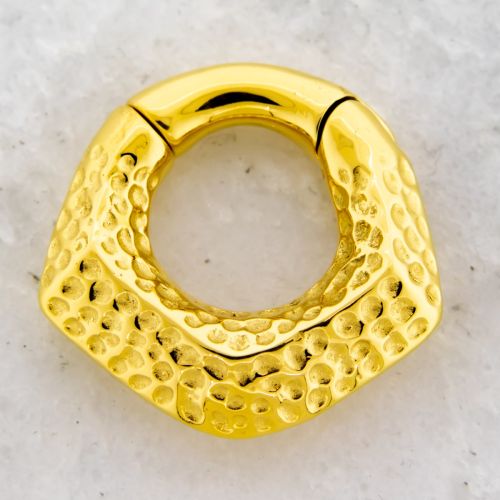 Steel Cast V-Shaped Hammered Textured Clicker