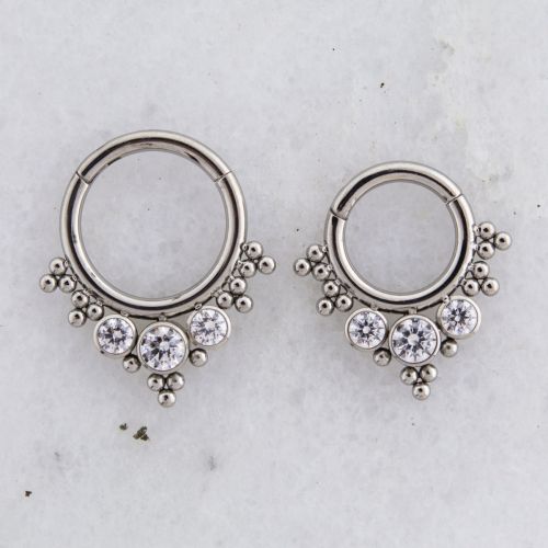 16G TITANIUM CLUSTER CLICKER WITH PREMIUM  ZIRCONIA