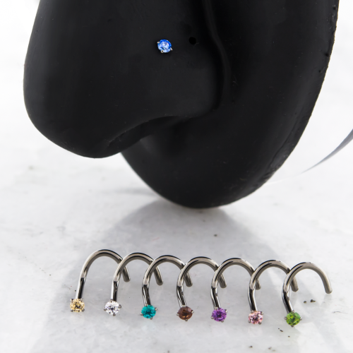 STEEL PRONG SET NOSE SCREW WITH PREMIUM ZIRCONIA