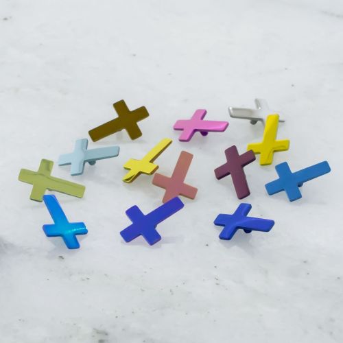 16G/18G TITANIUM CROSS REPLACEMENT END