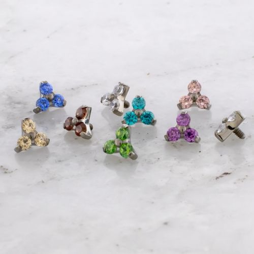 Titanium Internally Threaded Premium Zirconia Trinity Ends