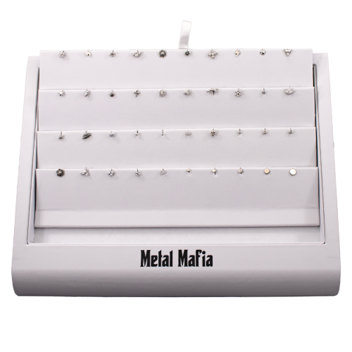 18KT Gold Threadless Head & Display Kit- White Gold