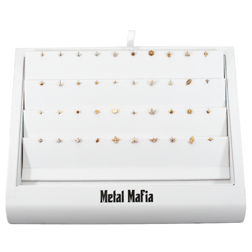 18KT Gold Threadless Head & Display Kit- Rose Gold