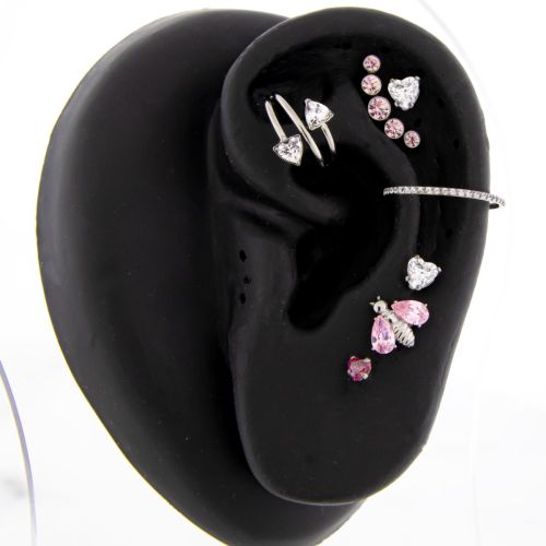 Titanium Threadless Love Bug Ear Curation 