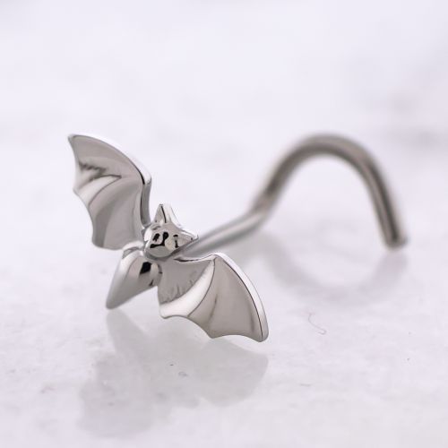 Titanium Threadless Nose Screw w/ Bat End