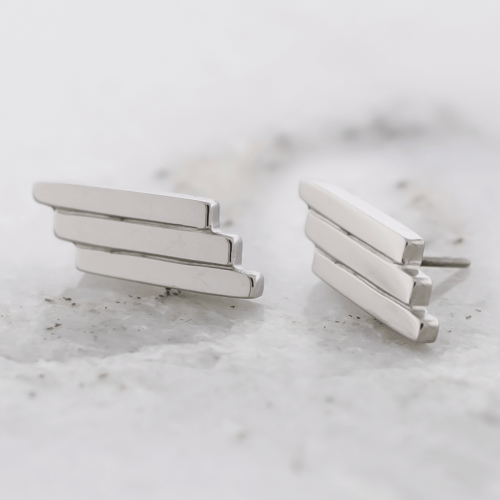 Titanium Threadless Triple Staggered Bar End